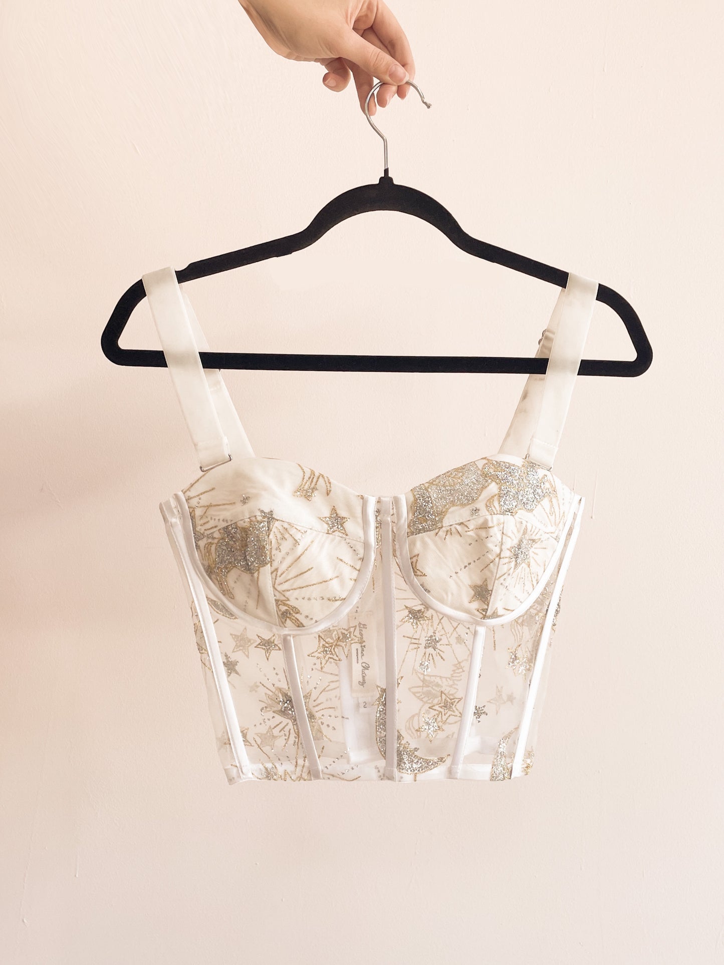 Ivory Constellation Bustier Size 8-10 (Made to Order)