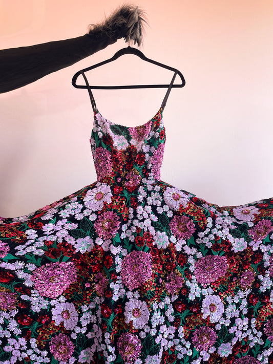 Vestido Catrina Dalias (Made to order)