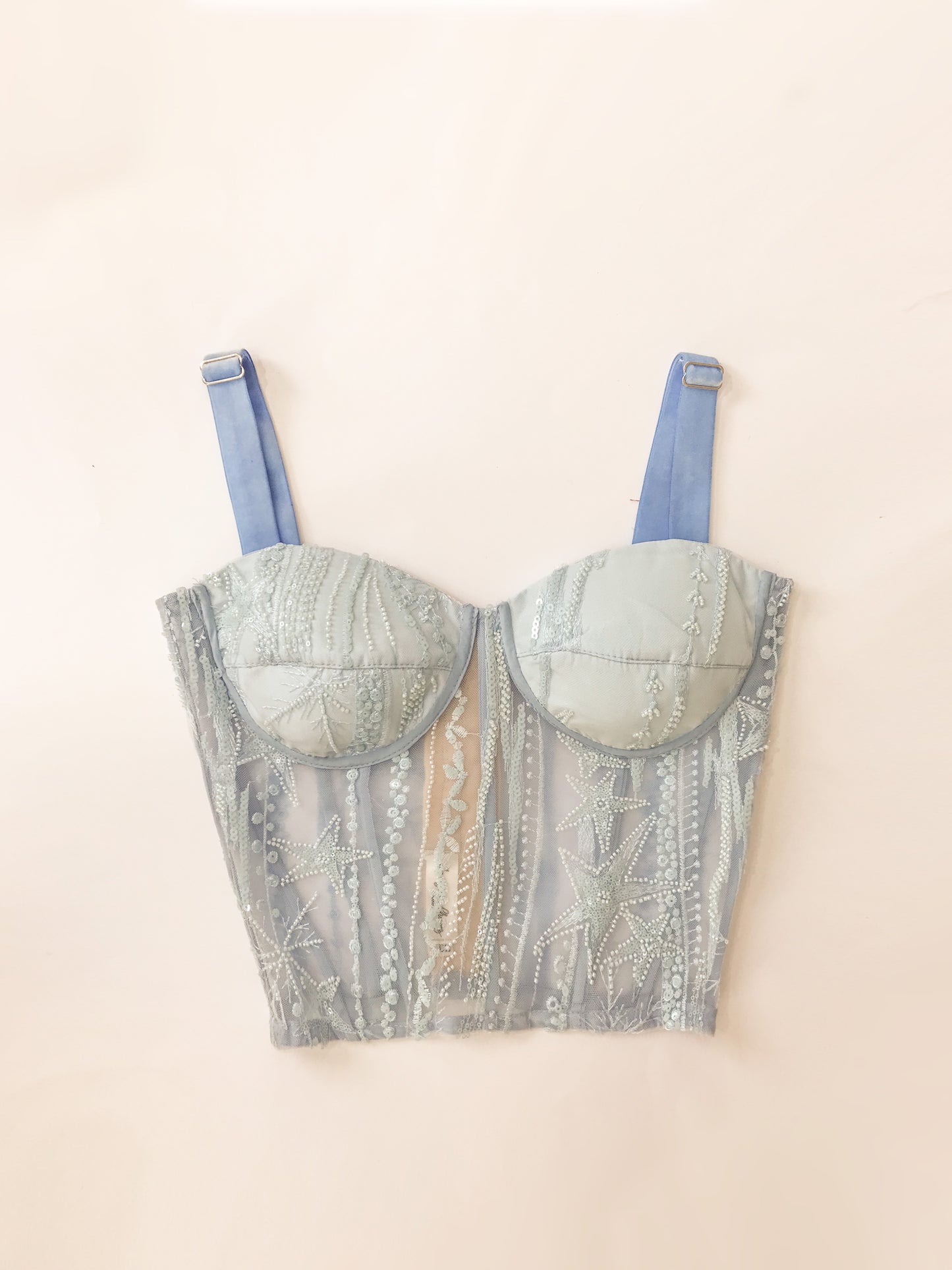Bustier Nieve azul cielo (Made to order)
