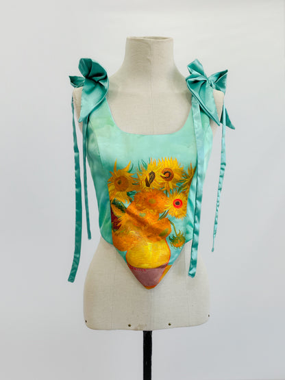 Poliana Sunflowers Corset (made to order)