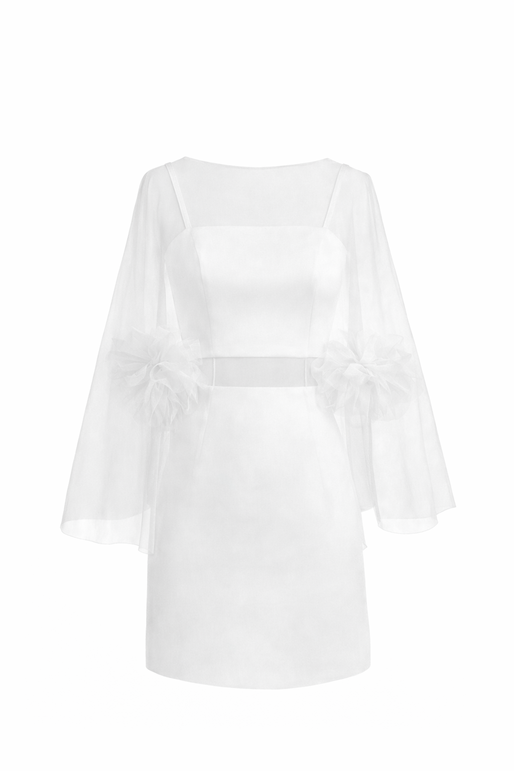 Clavel Top and Short Skirt Set with Cape