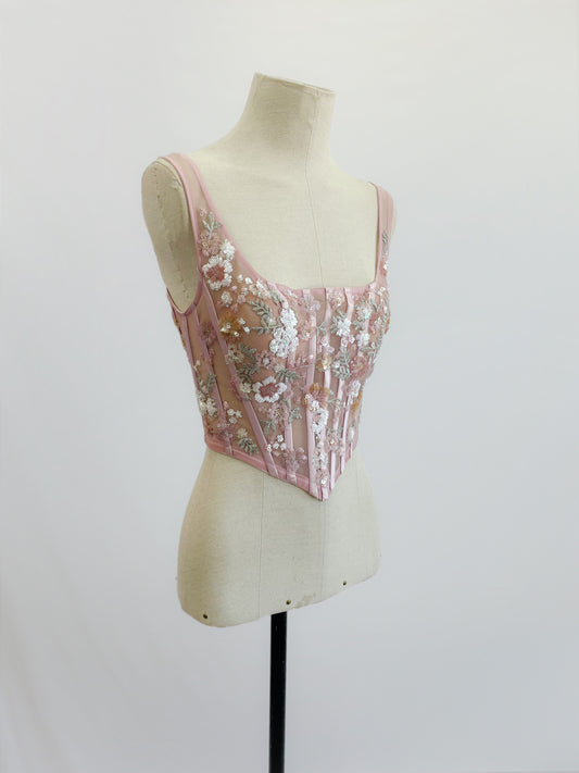 Muestra Corset Gregoria Rosa Talla 6-8