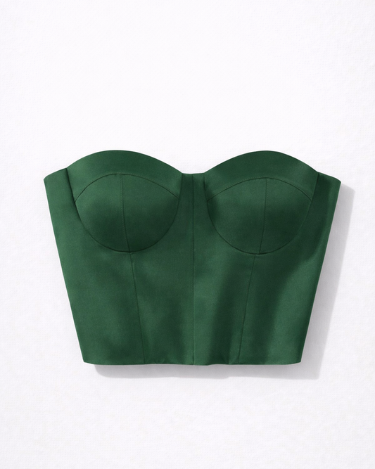 Selene forest green bustier size 12-14 