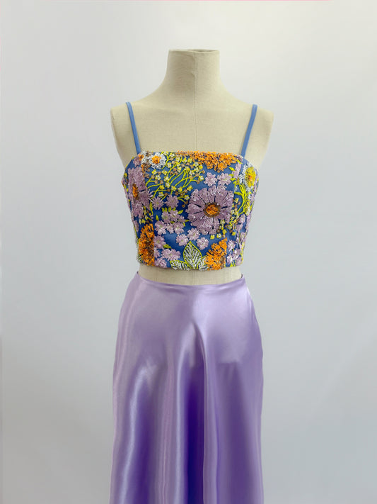 Catrina Cempasúchil Top and Eos Lilac Skirt