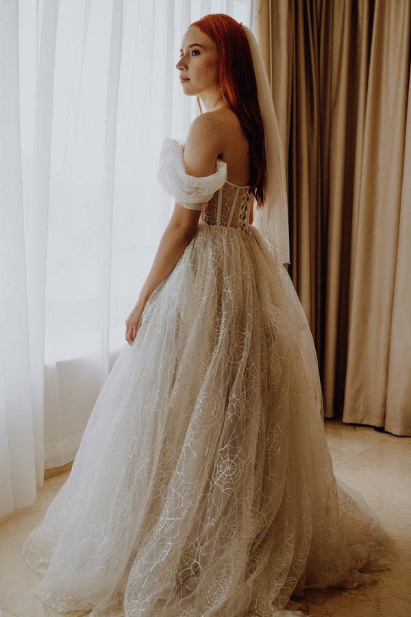 Vestido de novia de Telarañas (Preventa)