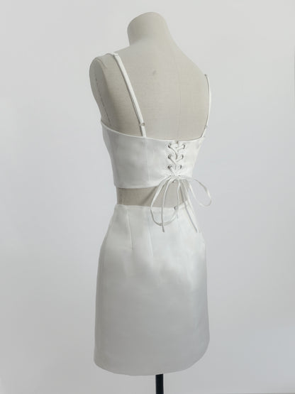 Set Top y Falda Clavel Corta