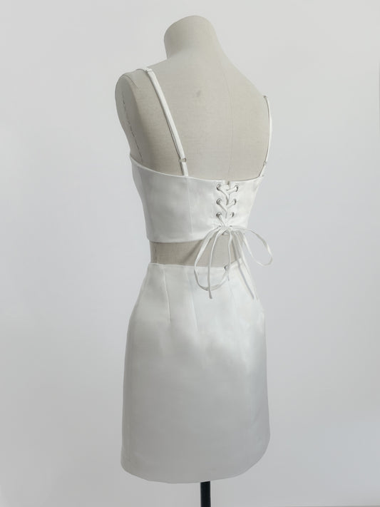 Set Top y Falda Clavel Corta
