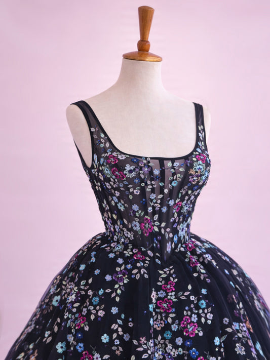 Vestido Gregoria Negro Frío