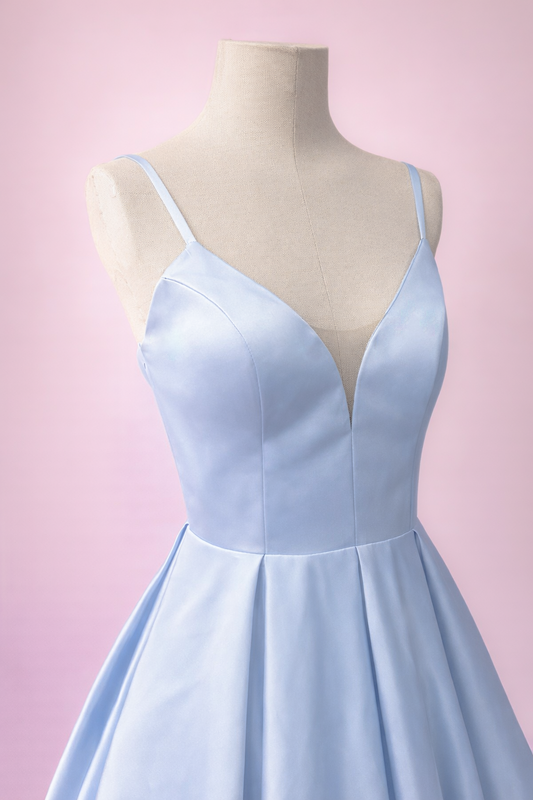 Andrea sky blue dress sample size 10-12