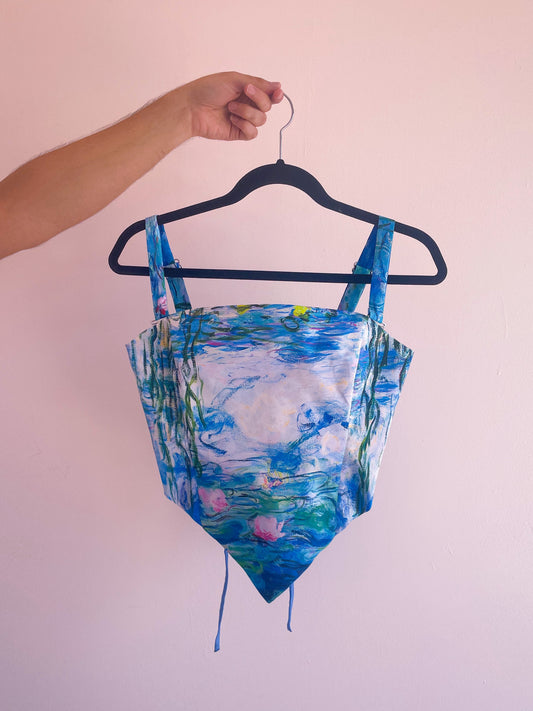 Corset Petra Nenúfares (Made to order)