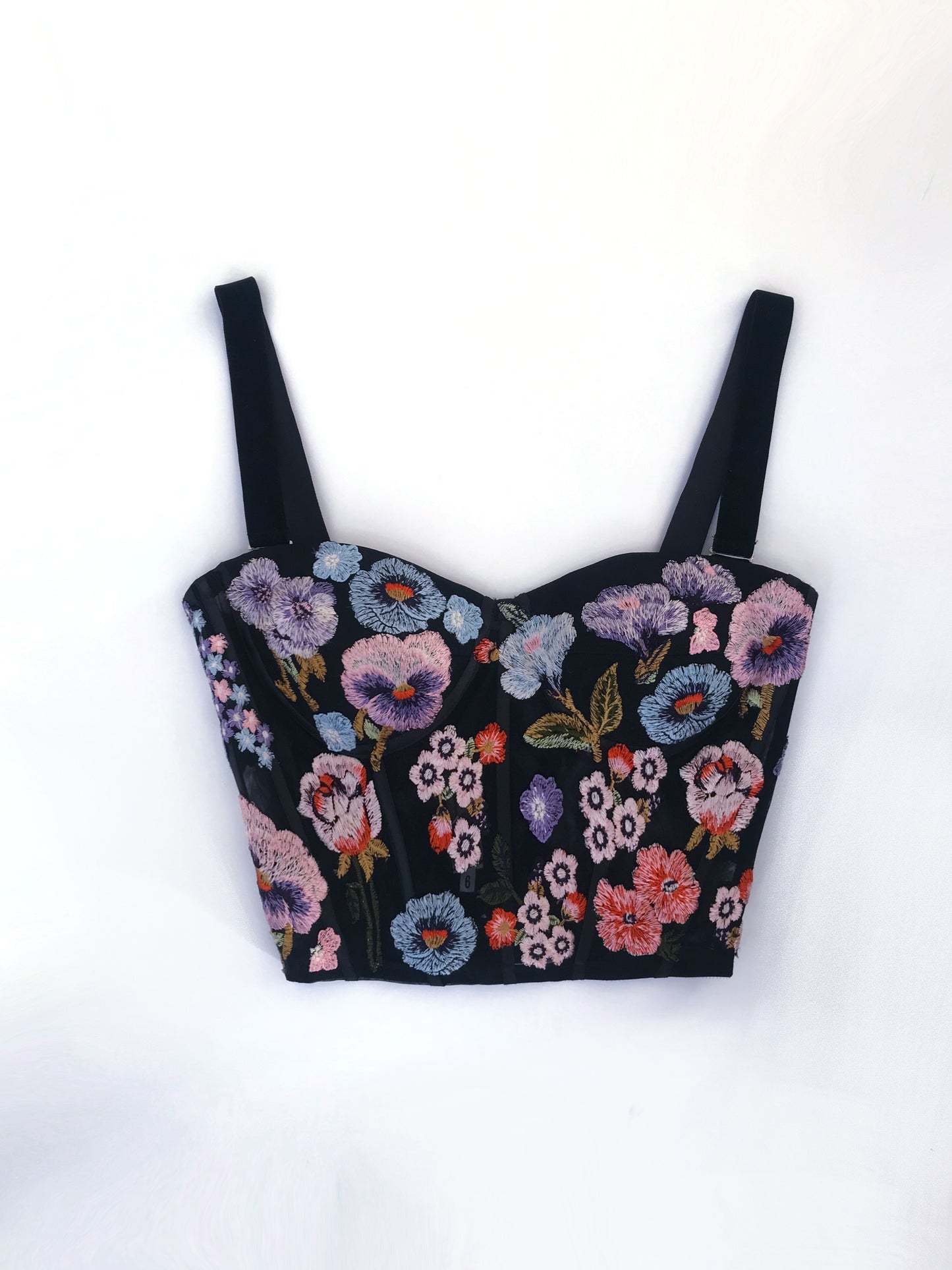 Sky Blue Garden Bustier Sample Size 6-8