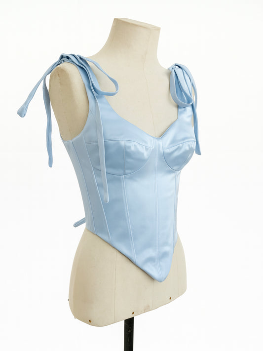 Bustier Pavlova azul cielo talla 8-10