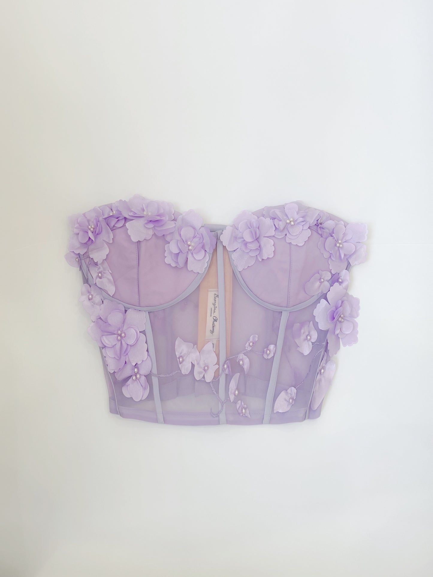Lilac Rose Bustier Sample Size 8-10