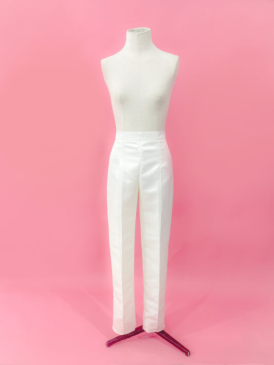 Muestra Pantalón lápiz marfil de razo talla 4