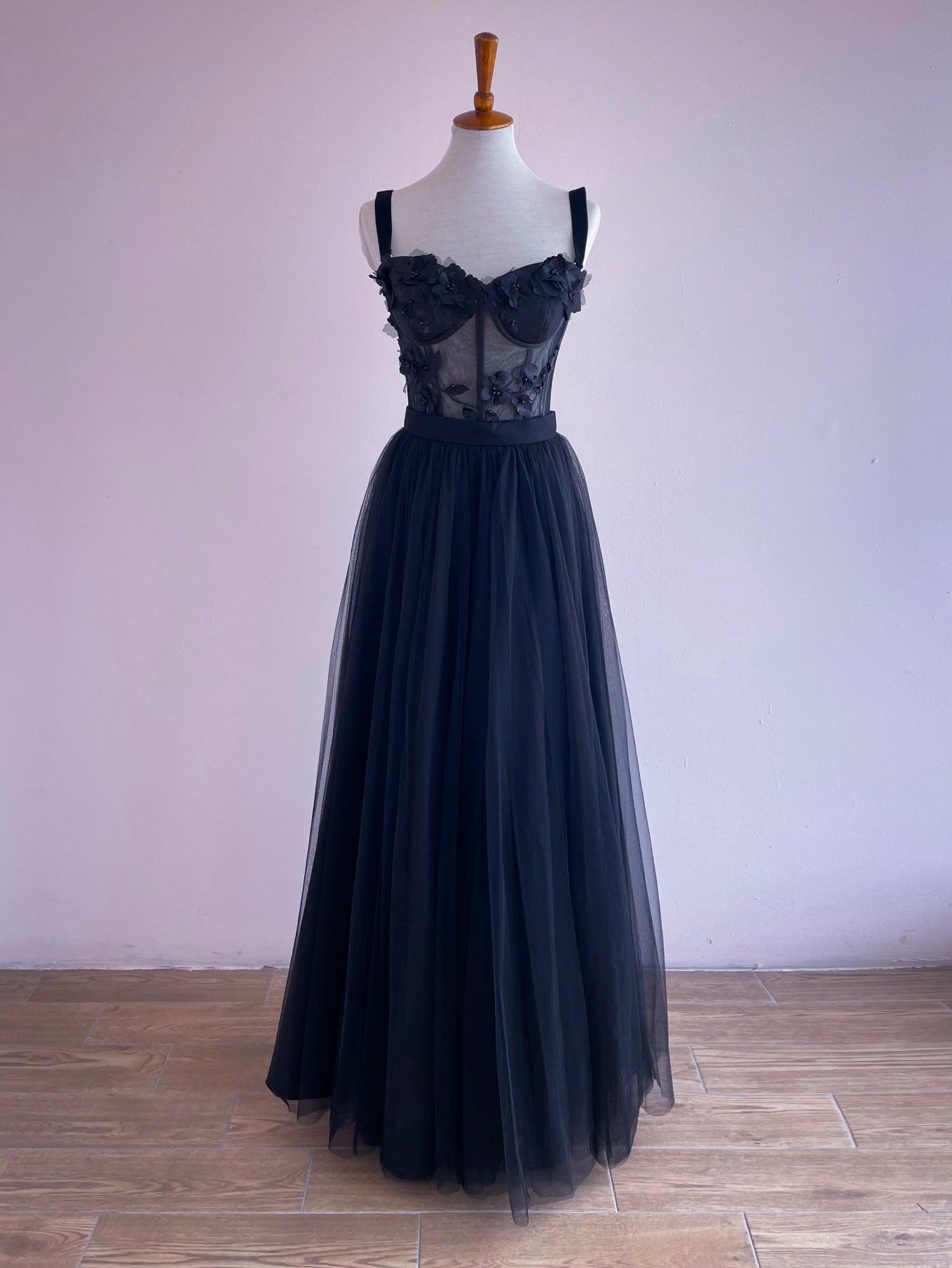 Set Bustier Rosas y Falda Tul - Georgina Chávez