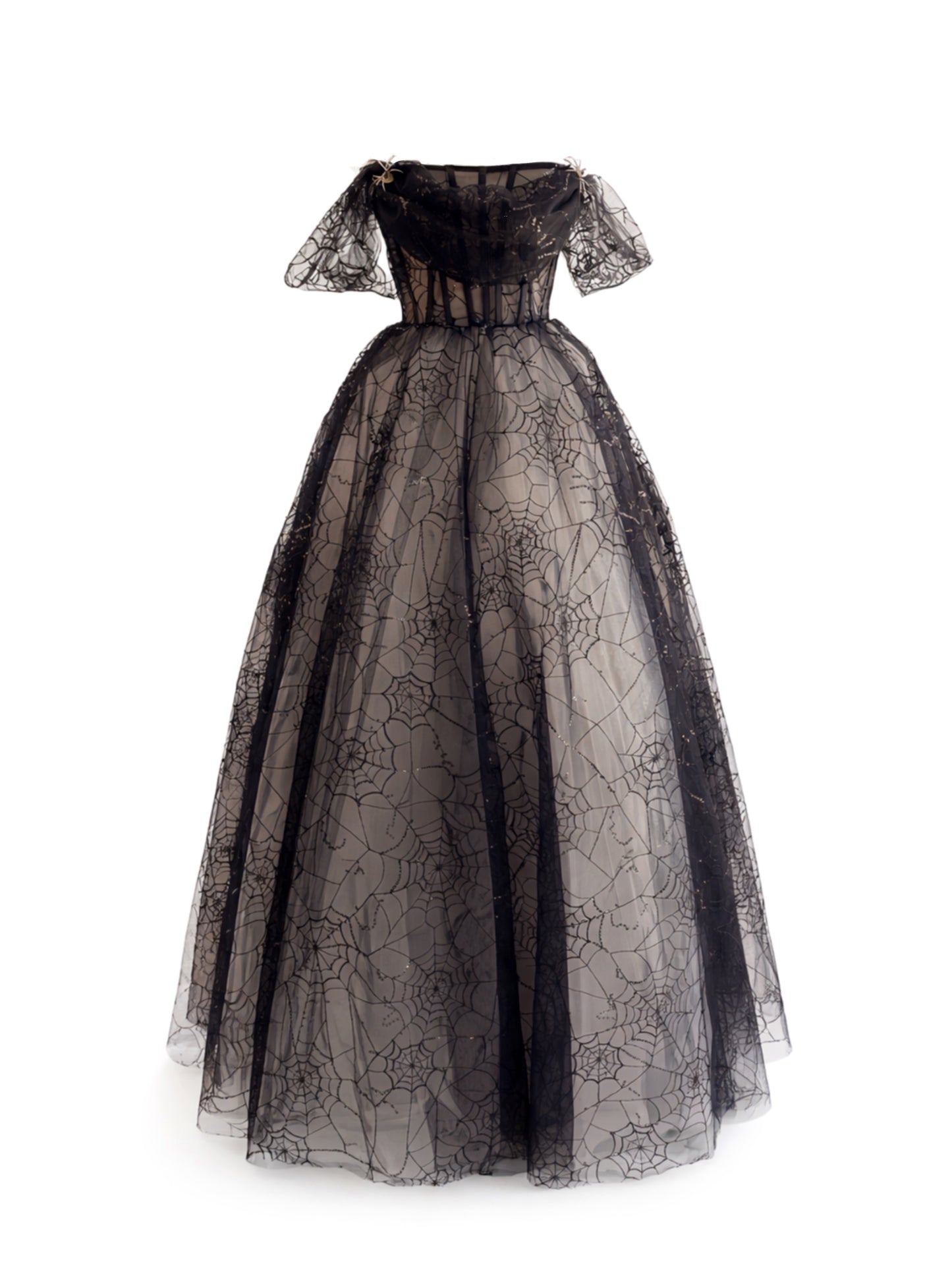 Black spiderweb dress 