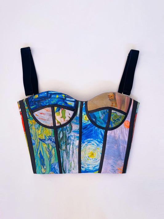 Bustier Mosaico Talla 6 copa A ENVÍO/ENTREGA INMEDIATA - Georgina Chávez