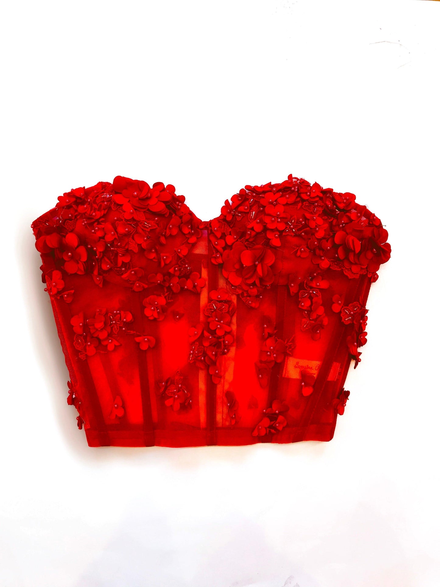 Bustier de Flores 3D - Georgina Chávez