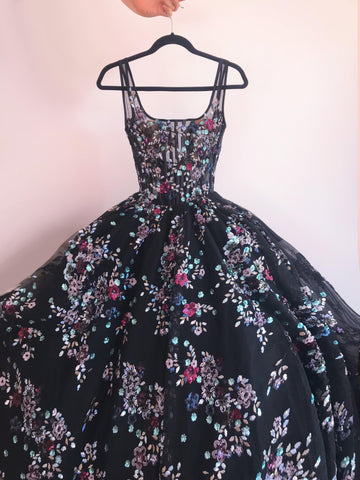 Vestido Gregoria Negro Frío (Made to order)